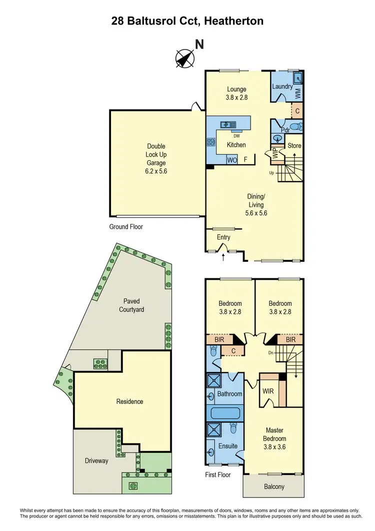 Floorplan of Homely house listing, 28 Baltusrol Circuit, Heatherton VIC 3202