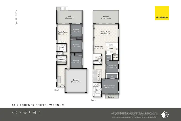 Floorplan of Homely house listing, 13 Kitchener Street, Wynnum QLD 4178