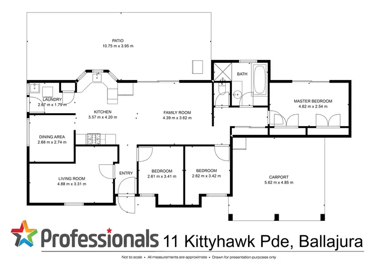 Floorplan of Homely house listing, 11 Kittyhawk Parade, Ballajura WA 6066