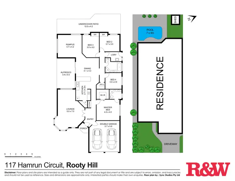 Floorplan of Homely house listing, 117 Hamrun Circuit, Rooty Hill NSW 2766
