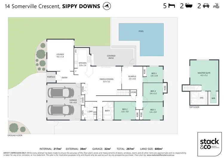 Floorplan of Homely house listing, 14 Somerville Crescent, Sippy Downs QLD 4556