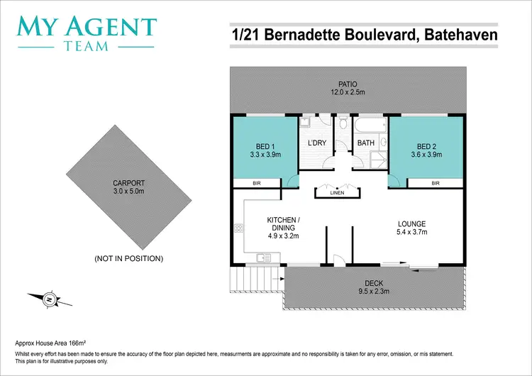 Floorplan of Homely house listing, 1/21 Bernadette Boulevard, Batehaven NSW 2536