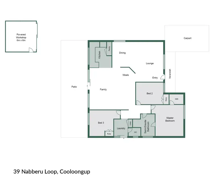 Floorplan of Homely house listing, 39 Nabberu Loop, Cooloongup WA 6168