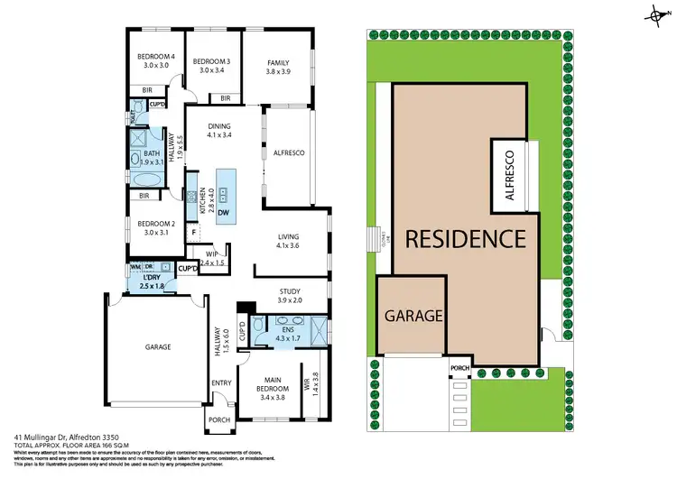 Floorplan of Homely house listing, 41 Mullingar Drive, Alfredton VIC 3350