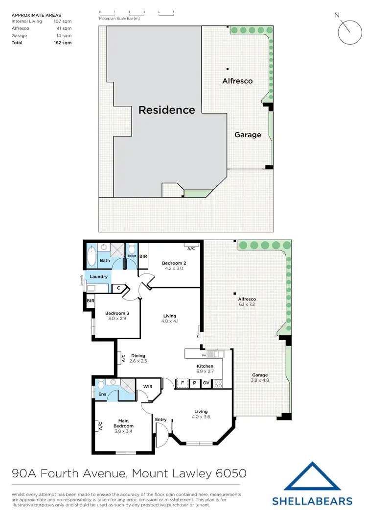 Floorplan of Homely house listing, 90A Fourth Avenue, Mount Lawley WA 6050