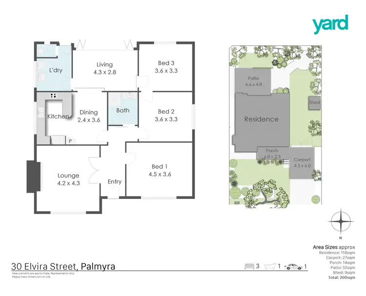Floorplan of Homely house listing, 30 Elvira Street, Palmyra WA 6157