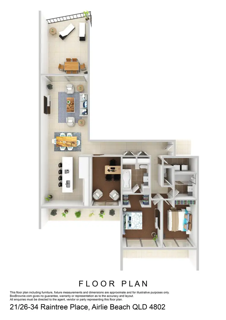 Floorplan of Homely unit listing, 21/26-34 Raintree Place, Airlie Beach QLD 4802