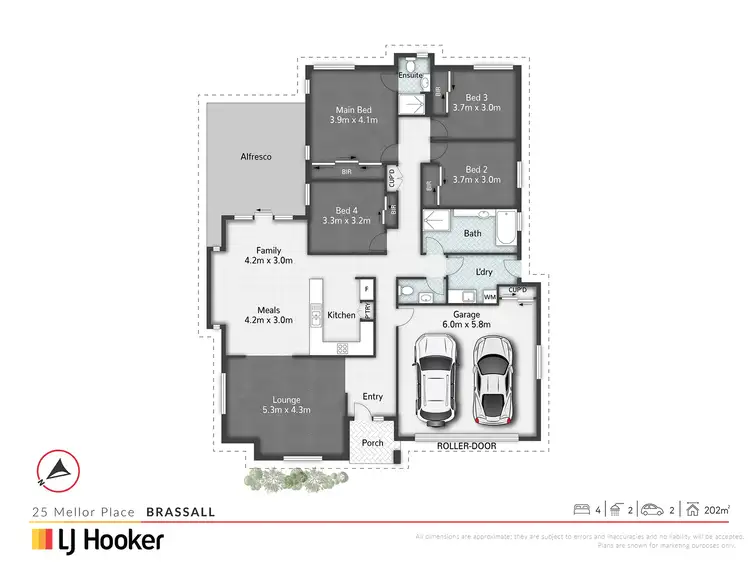 Floorplan of Homely house listing, 25 Mellor Place, Brassall QLD 4305
