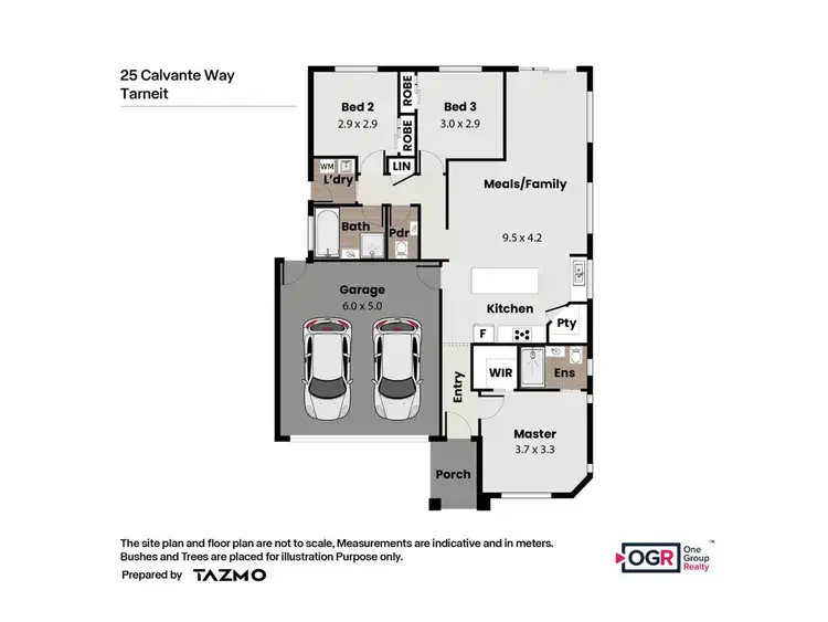 Floorplan of Homely house listing, 25 Calvante Way, Tarneit VIC 3029