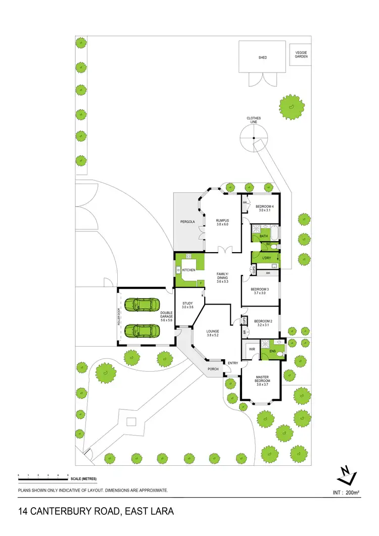 Floorplan of Homely house listing, 14 Canterbury Road East, Lara VIC 3212