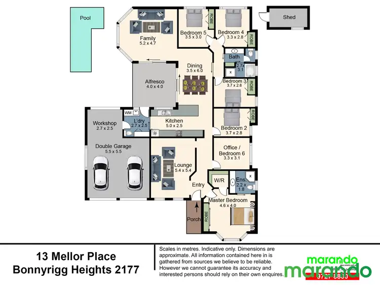 Floorplan of Homely house listing, 13 Mellor Place, Bonnyrigg Heights NSW 2177