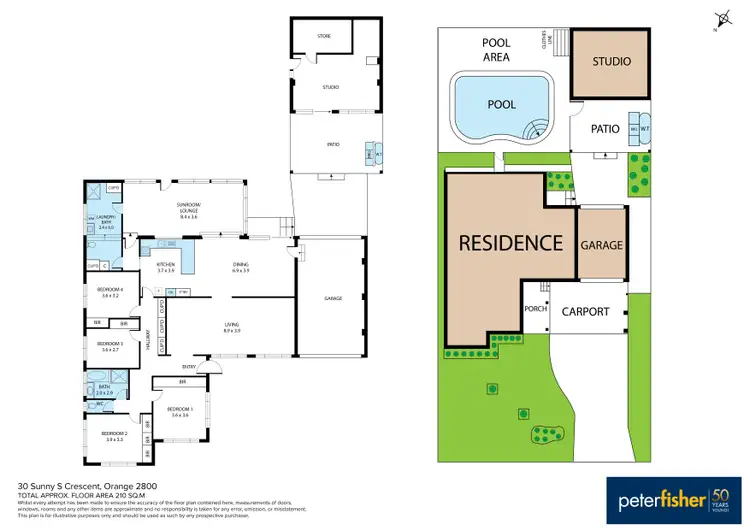 Floorplan of Homely house listing, 30 Sunny South Crescent, Orange NSW 2800