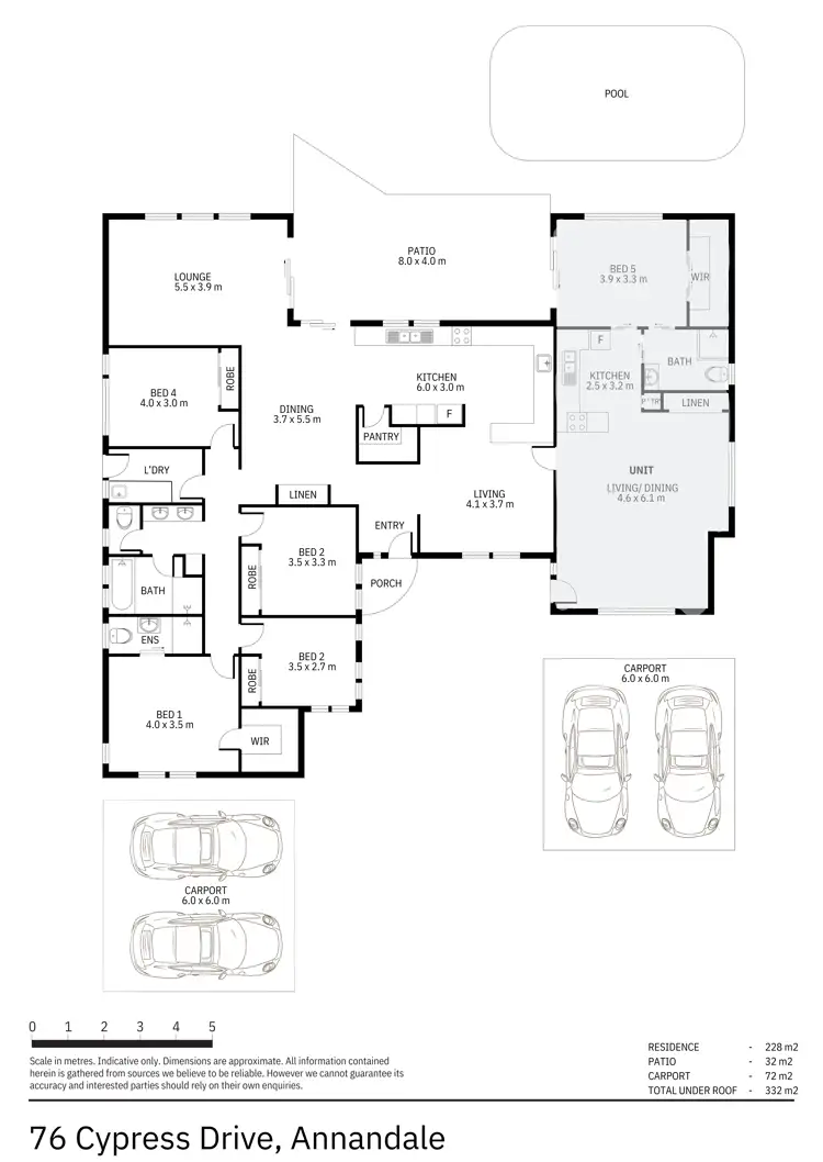Floorplan of Homely house listing, 76 Cypress Drive, Annandale QLD 4814