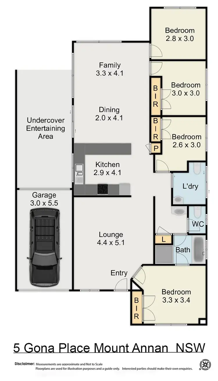 Floorplan of Homely house listing, 5 Gona Place, Mount Annan NSW 2567