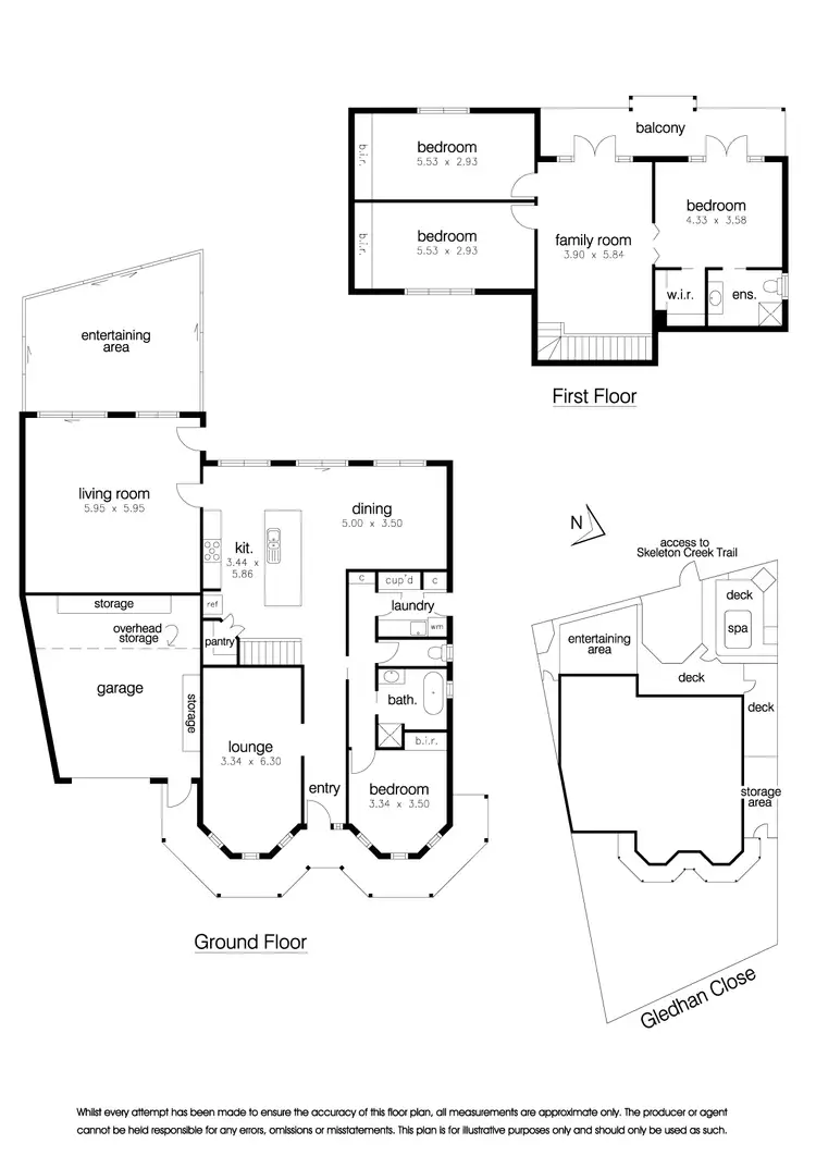 Floorplan of Homely house listing, 5 Gledhan Close, Altona Meadows VIC 3028
