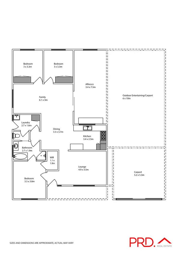 Floorplan of Homely house listing, 10 Cavallo Drive, Mildura VIC 3500