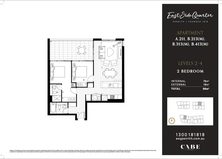 Floorplan of Homely apartment listing, D328/10 Ransley Street, Penrith NSW 2750