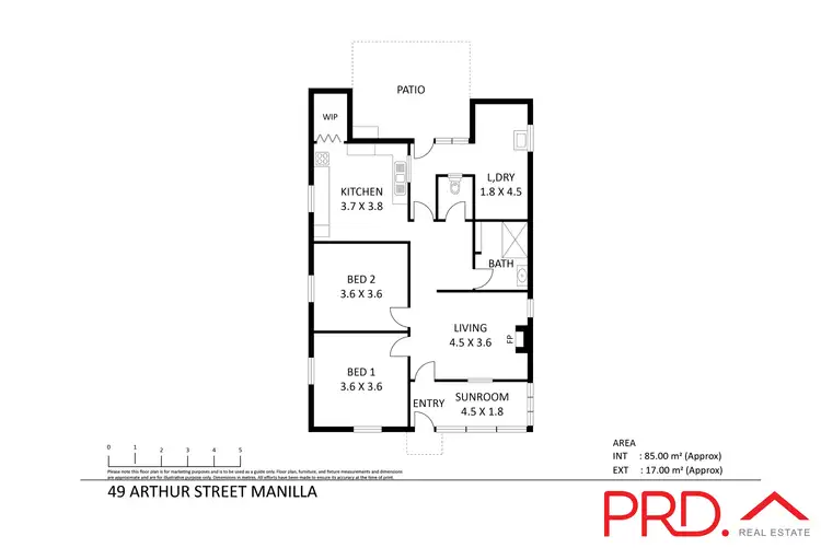 Floorplan of Homely house listing, 49 Arthur Street, Manilla NSW 2346