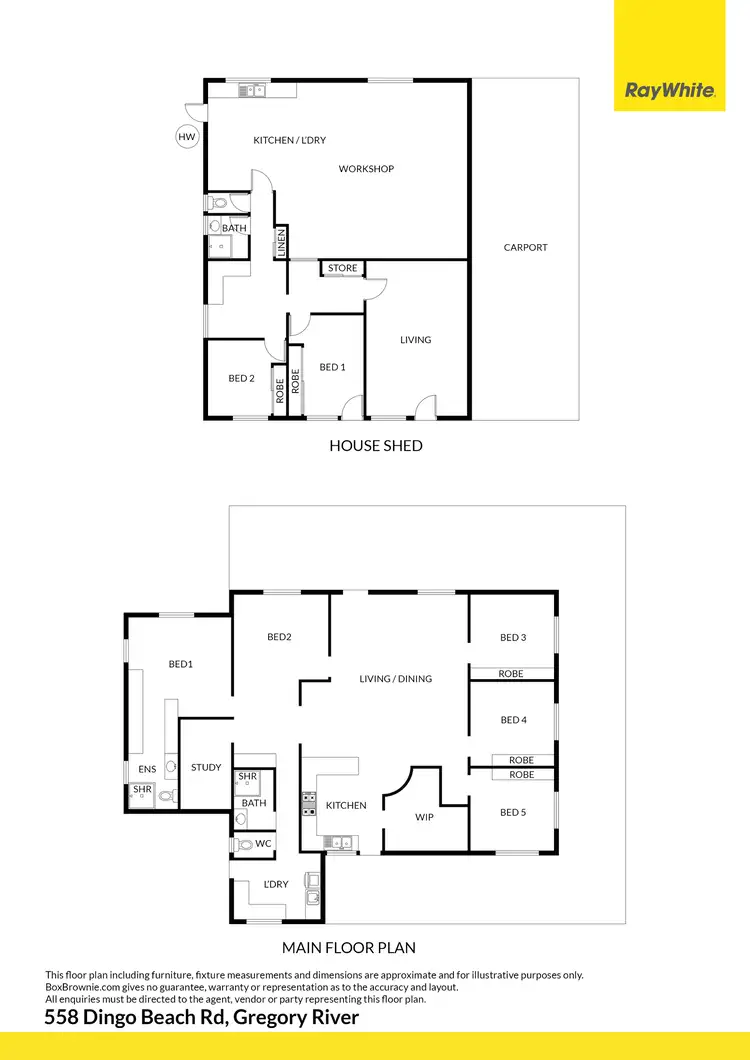Floorplan of Homely rural property listing, 558 Dingo Beach Road, Gregory River QLD 4800