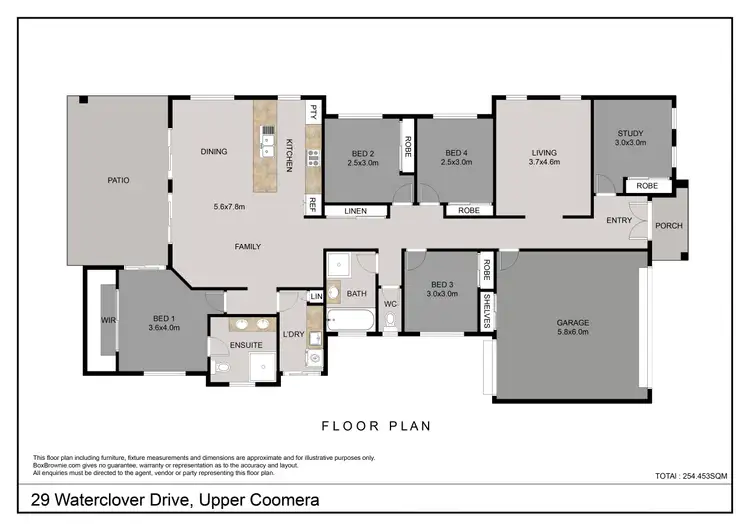 Floorplan of Homely house listing, 29 Waterclover Drive, Upper Coomera QLD 4209