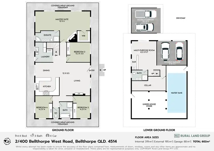 Floorplan of Homely rural property listing, 2/400 Bellthopre West Road, Bellthorpe QLD 4514