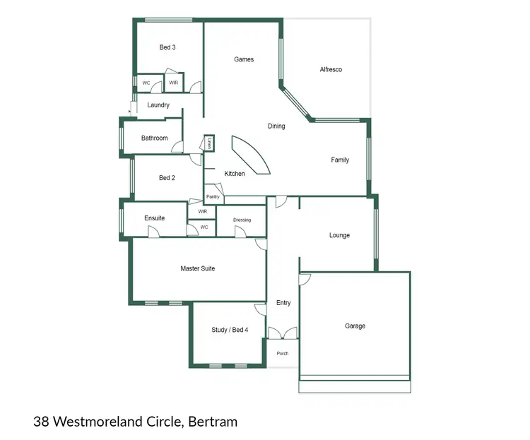 Floorplan of Homely house listing, 38 Westmoreland Circle, Bertram WA 6167