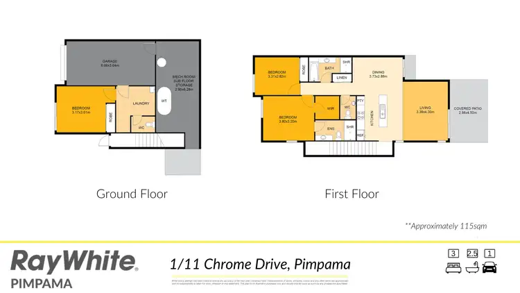 Floorplan of Homely house listing, 1/11 Chrome Drive, Pimpama QLD 4209