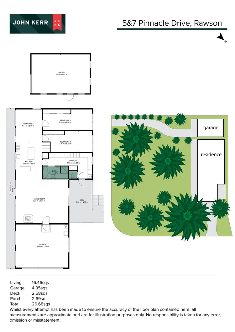 Floorplan of Homely house listing, 5 & 7 Pinnacle Drive, Rawson VIC 3825