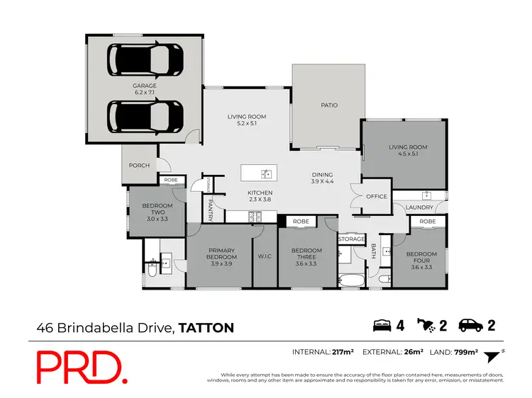 Floorplan of Homely house listing, 46 Brindabella Drive, Tatton NSW 2650