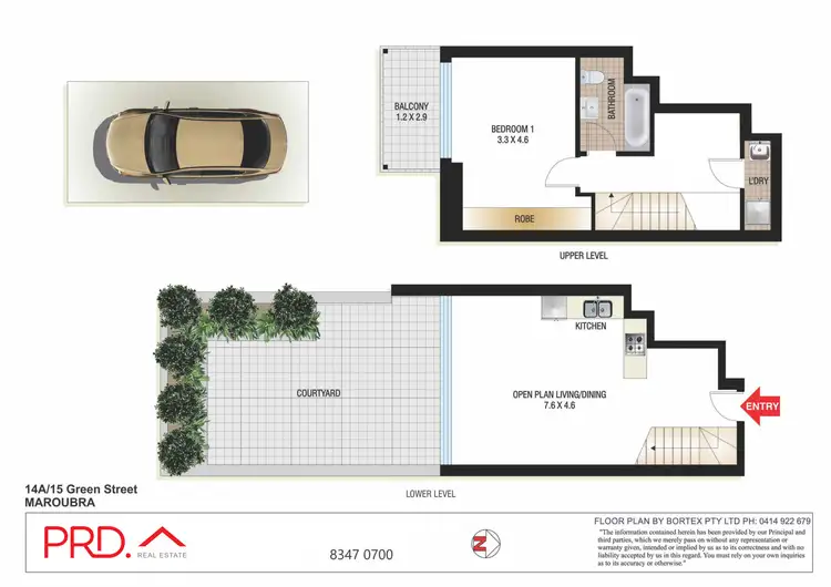 Floorplan of Homely unit listing, 14A/15 Green Street, Maroubra NSW 2035