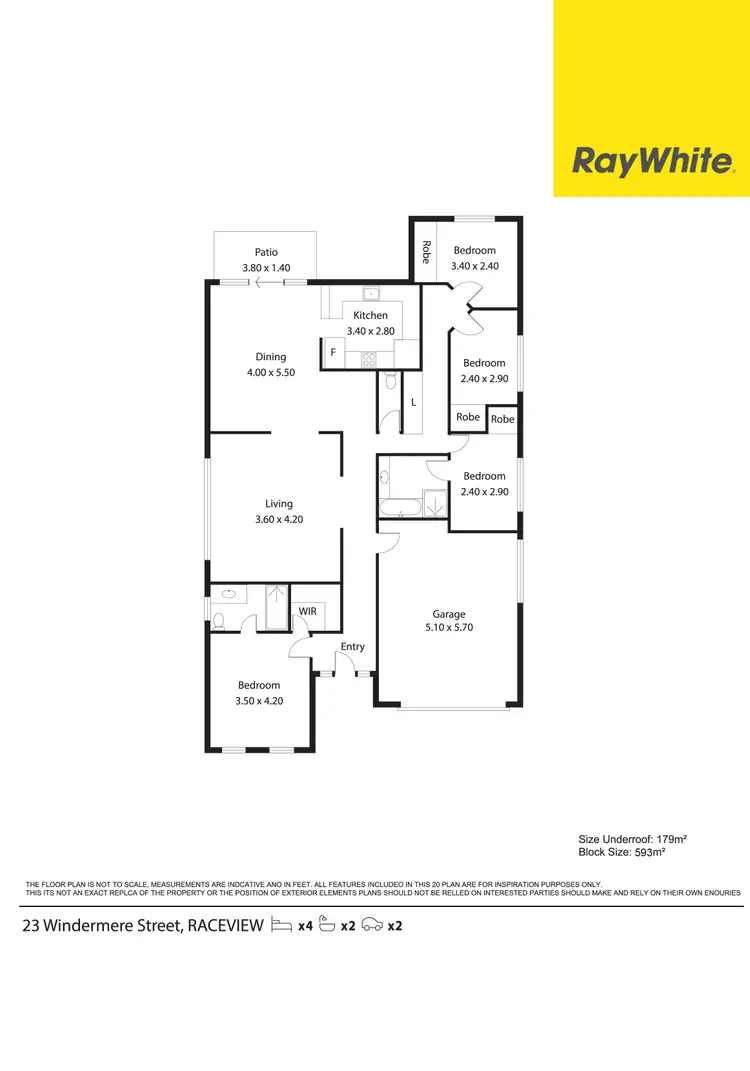 Floorplan of Homely house listing, 23 Windermere Street, Raceview QLD 4305