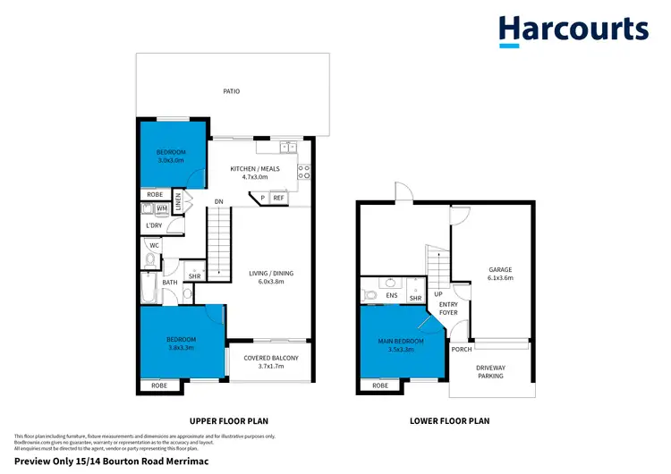 Floorplan of Homely townhouse listing, 15/14 Bourton Road, Merrimac QLD 4226