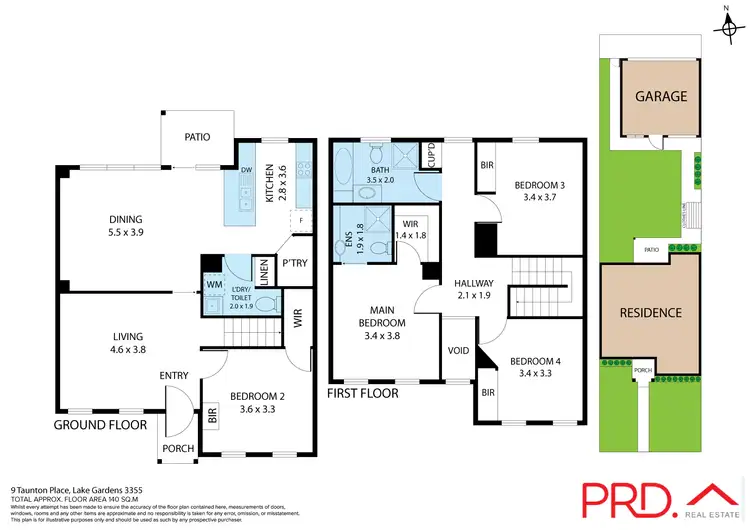 Floorplan of Homely house listing, 9 Taunton Place, Lake Gardens VIC 3355