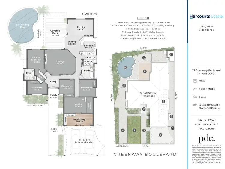 Floorplan of Homely house listing, 23 Greenway Boulevard, Maudsland QLD 4210