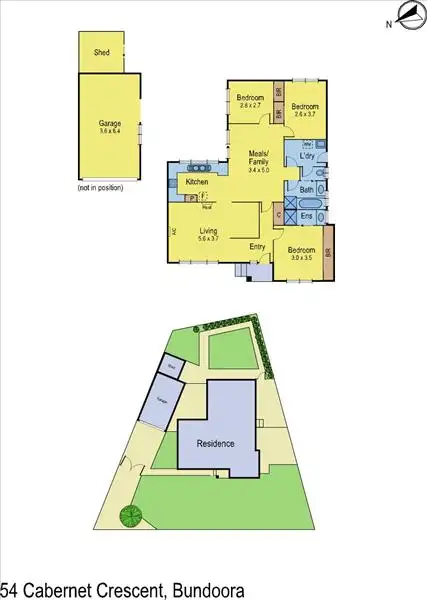 Floorplan of Homely house listing, 54 Cabernet Crescent, Bundoora VIC 3083