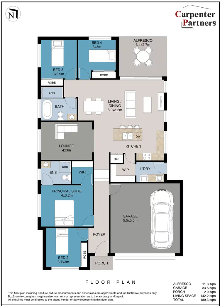 Floorplan of Homely house listing, 10 Travellers Way, Tahmoor NSW 2573