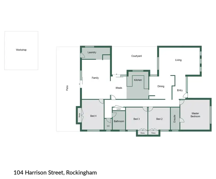 Floorplan of Homely house listing, 104 Harrison Street, Rockingham WA 6168