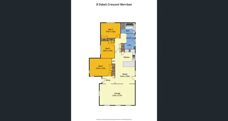 Floorplan of Homely house listing, 8 Dobell Crescent, Werribee VIC 3030