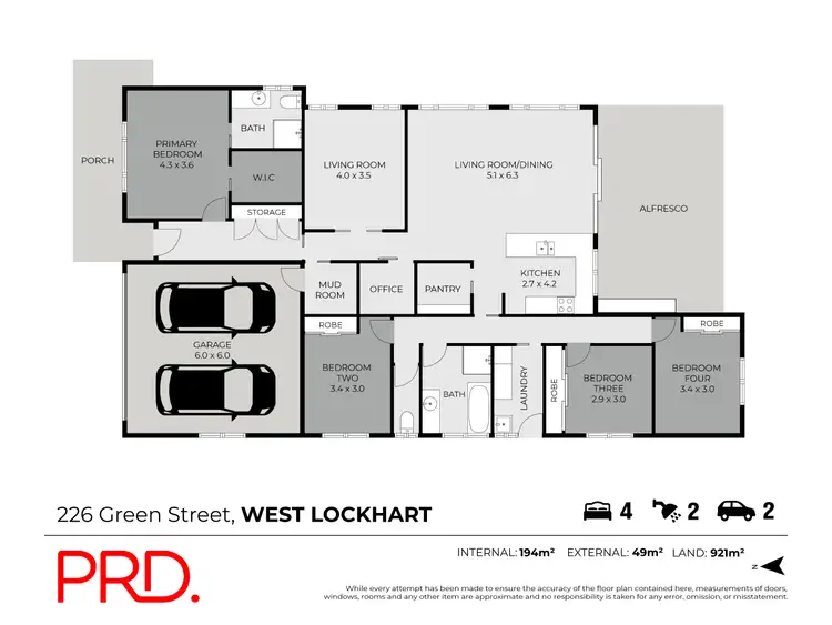 Floorplan of Homely house listing, 226 Green Street, Lockhart NSW 2656