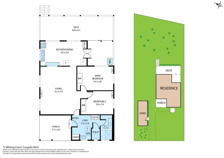 Floorplan of Homely house listing, 17 Whiting Court, Cungulla QLD 4816