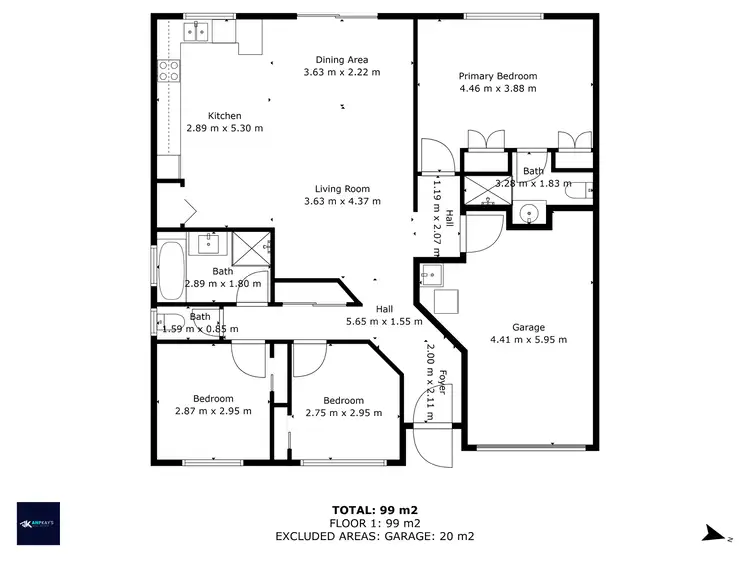 Floorplan of Homely house listing, 2/53 Ruddell Street, Bundaberg South QLD 4670