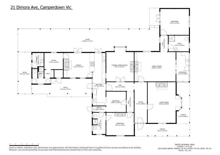 Floorplan of Homely house listing, 21 Dimora Avenue, Camperdown VIC 3260