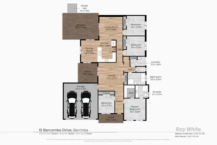 Floorplan of Homely house listing, 15 Barcombe Drive, Berrinba QLD 4117