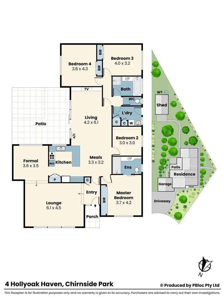 Floorplan of Homely house listing, 4 HollyOak Haven, Chirnside Park VIC 3116