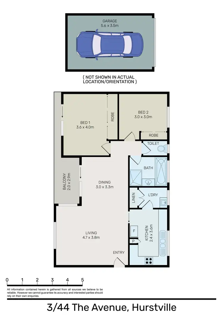 Floorplan of Homely apartment listing, 3/44 The Avenue, Hurstville NSW 2220