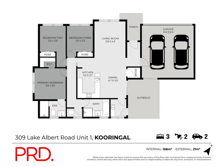 Floorplan of Homely unit listing, 1/309 Lake Albert Road, Kooringal NSW 2650