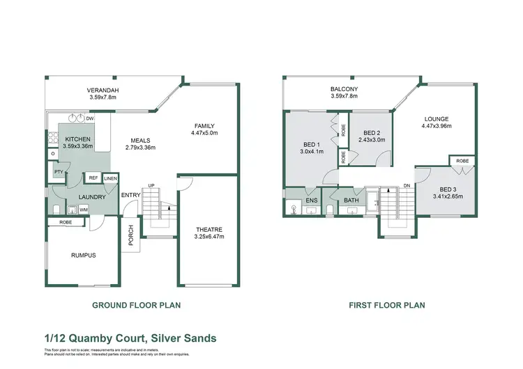 Floorplan of Homely house listing, 1/12 Quamby Court, Silver Sands WA 6210
