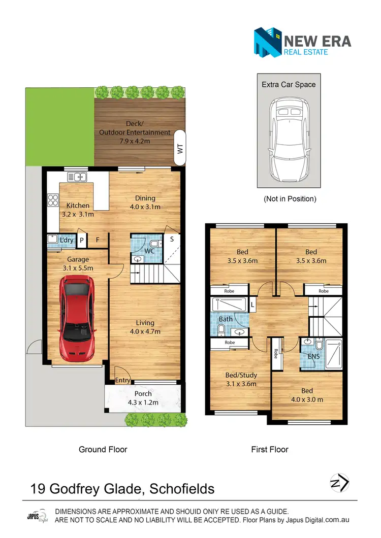 Floorplan of Homely townhouse listing, 19 Godfrey Glade, Schofields NSW 2762