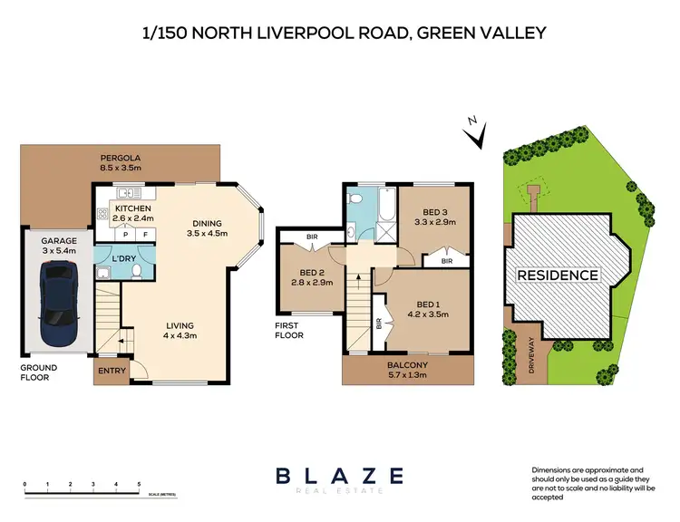 Floorplan of Homely townhouse listing, 1/150 North Liverpool Road, Green Valley NSW 2168