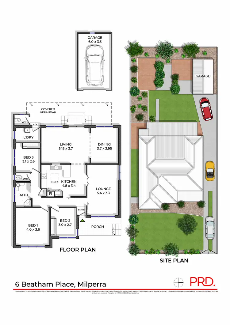 Floorplan of Homely house listing, 6 Beatham Place, Milperra NSW 2214